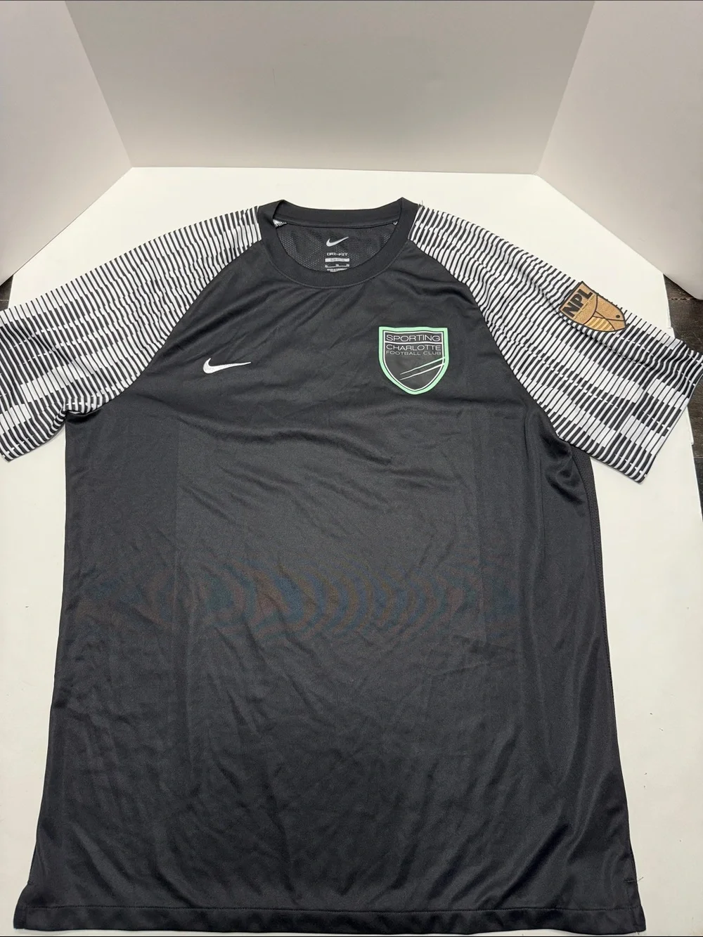 Nike NPLeagues charlotte Football club Men’s Black Soccer Jersey